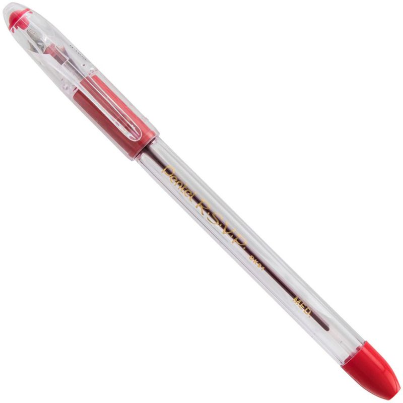 Bolígrafo Pentel RSVP 10 mm Rojo – Pack de 2