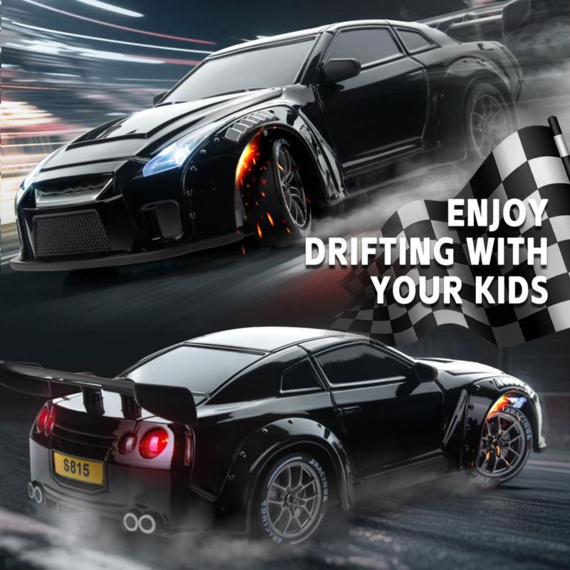 Coche RC de Drift Nowzeth 1/24 Control Remoto Negro