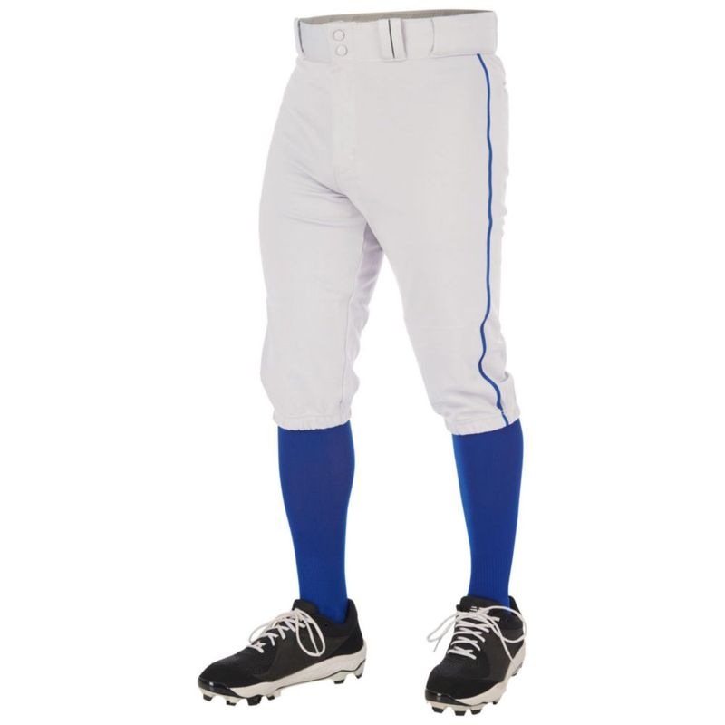 PANTALONES CHAMPRO Triple Crown 2.0 Juvenil Talla Grande Blanco/Azul Real
