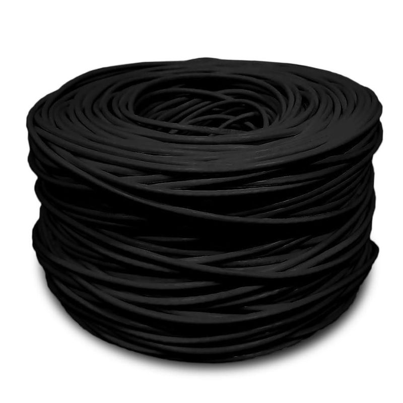 Cable Ethernet SolidLink 305 m CAT5e 24 AWG negro