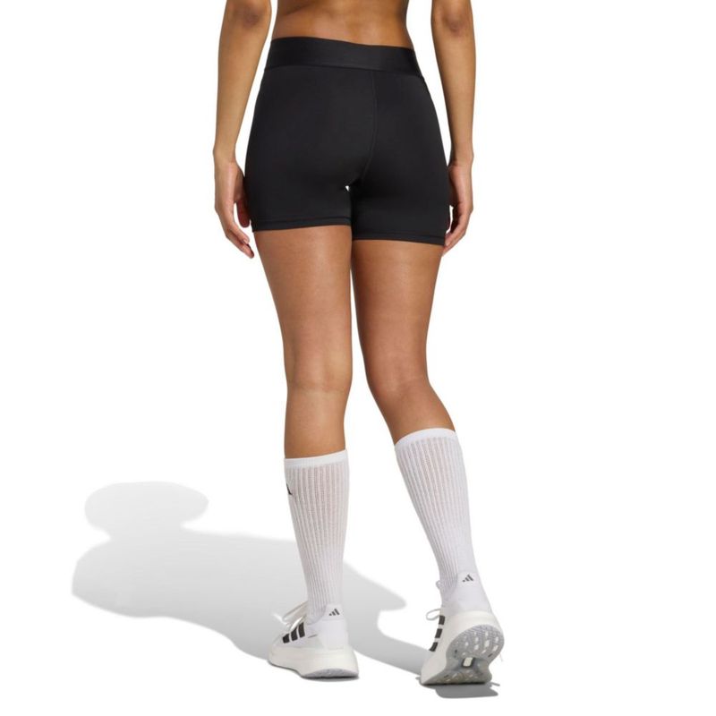 Pantalones cortos adidas Techfit de voleibol para mujer negros 13 cm