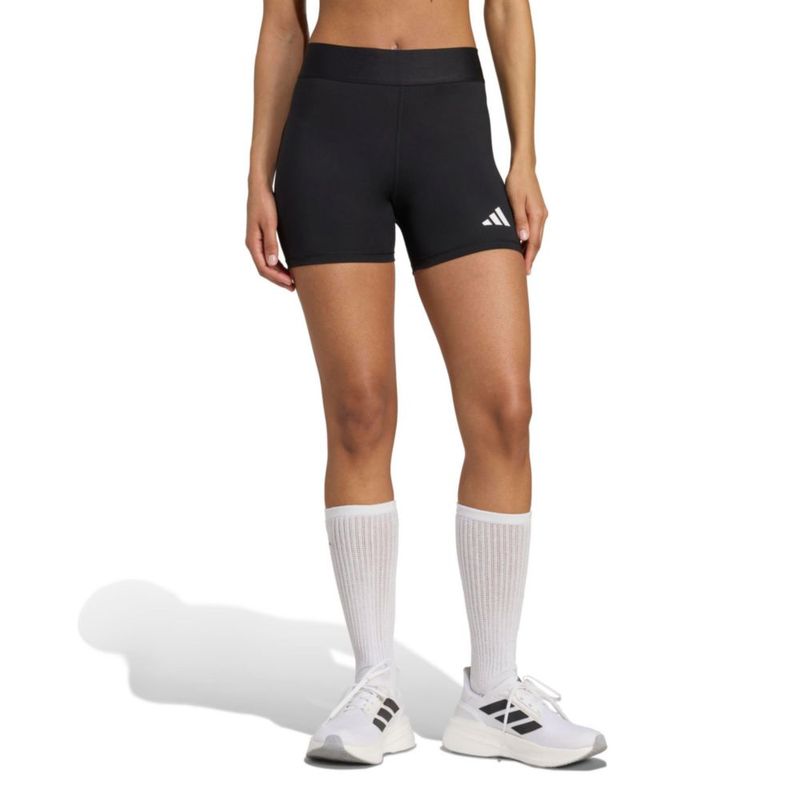 Pantalones cortos adidas Techfit de voleibol para mujer negros 13 cm