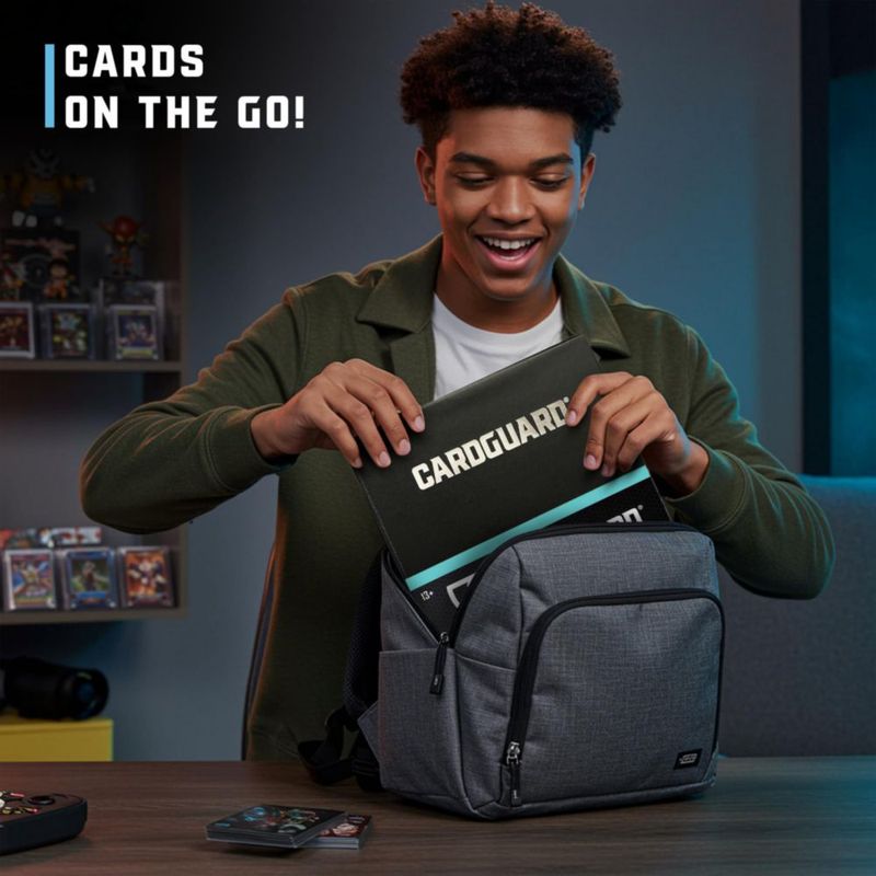 CardGuard Premium Carpeta de 3” para Cartas Coleccionables – 100 Páginas de Carga Lateral con 9 Bolsillos por Página – Almacenamiento Seguro de 3