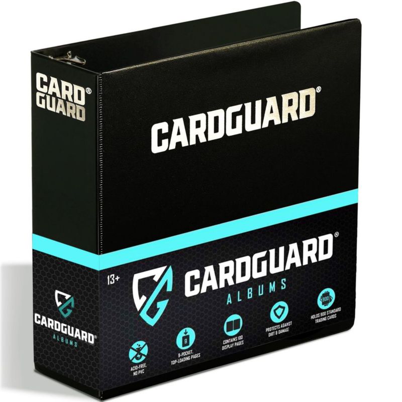 CardGuard Premium Carpeta de 3” para Cartas Coleccionables – 100 Páginas de Carga Lateral con 9 Bolsillos por Página – Almacenamiento Seguro de 3
