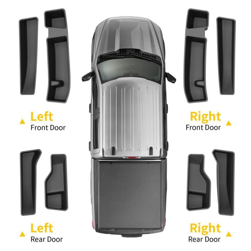 Bandeja de puerta Maxzina 8 piezas para Ford F150 2021‑2026