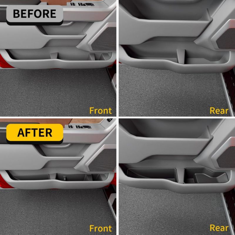 Bandeja de puerta Maxzina 8 piezas para Ford F150 2021‑2026