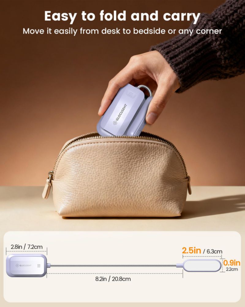 Luz de Lectura Glocusent 20 LED Recargable de 1200 mAh