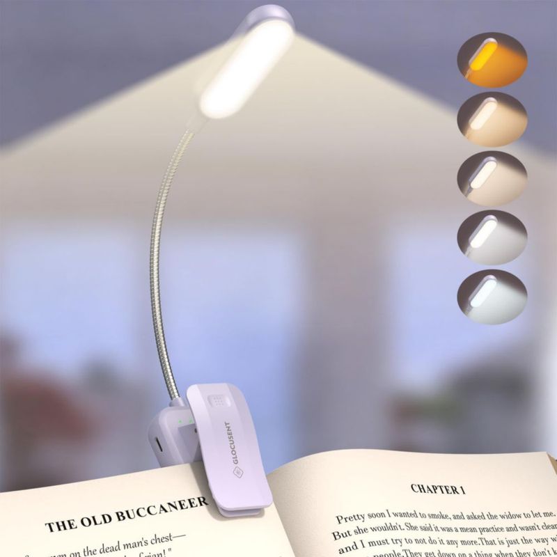 Luz de Lectura Glocusent 20 LED Recargable de 1200 mAh