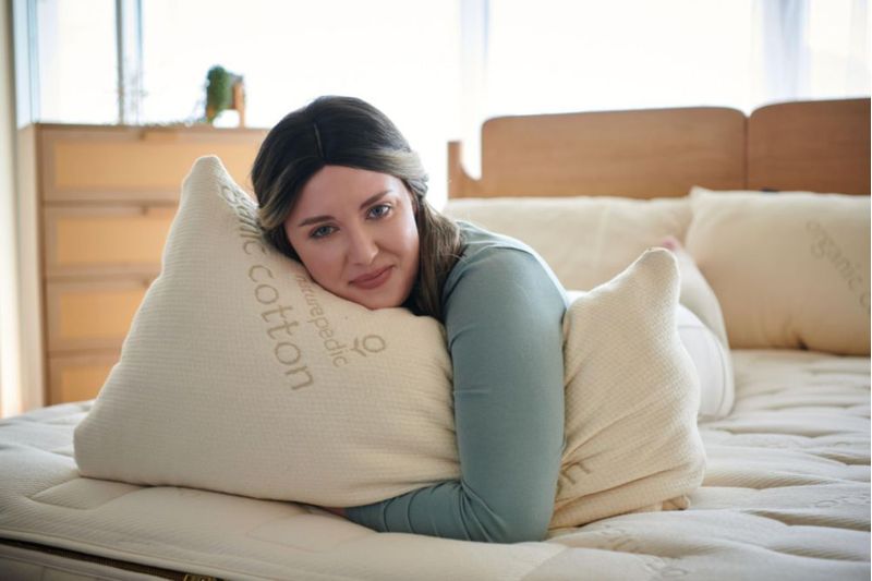 Almohada Naturepedic Queen de Látex Orgánico Ajustable