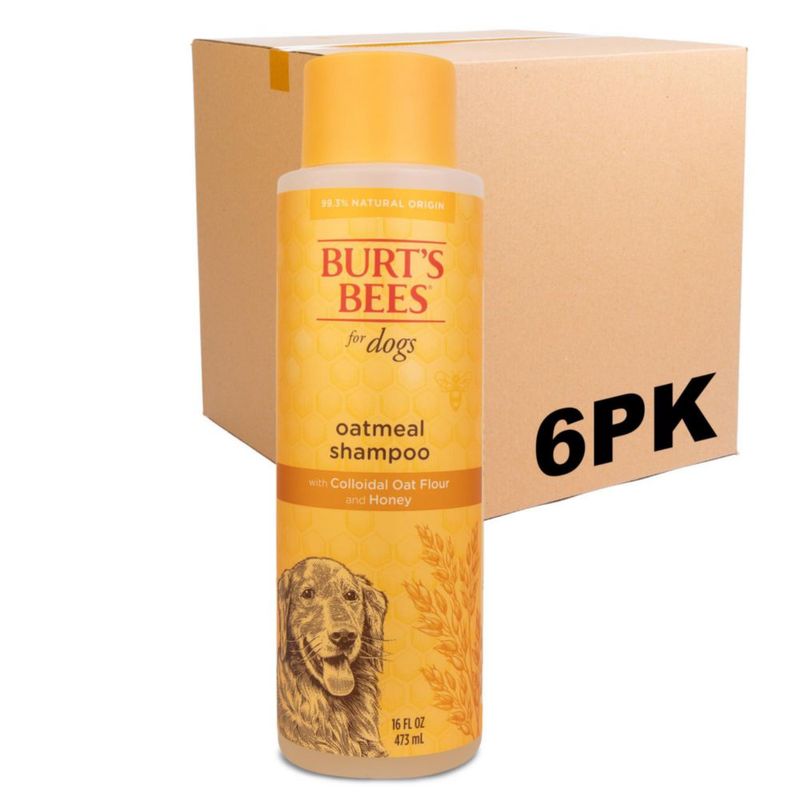 Champú para perros BURT'S BEES FOR PETS 473 ml (paquete de 6)