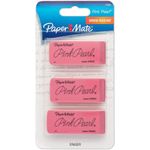 Goma de borrar Paper Mate Pink Pearl paquete de 3 (6 unidades)