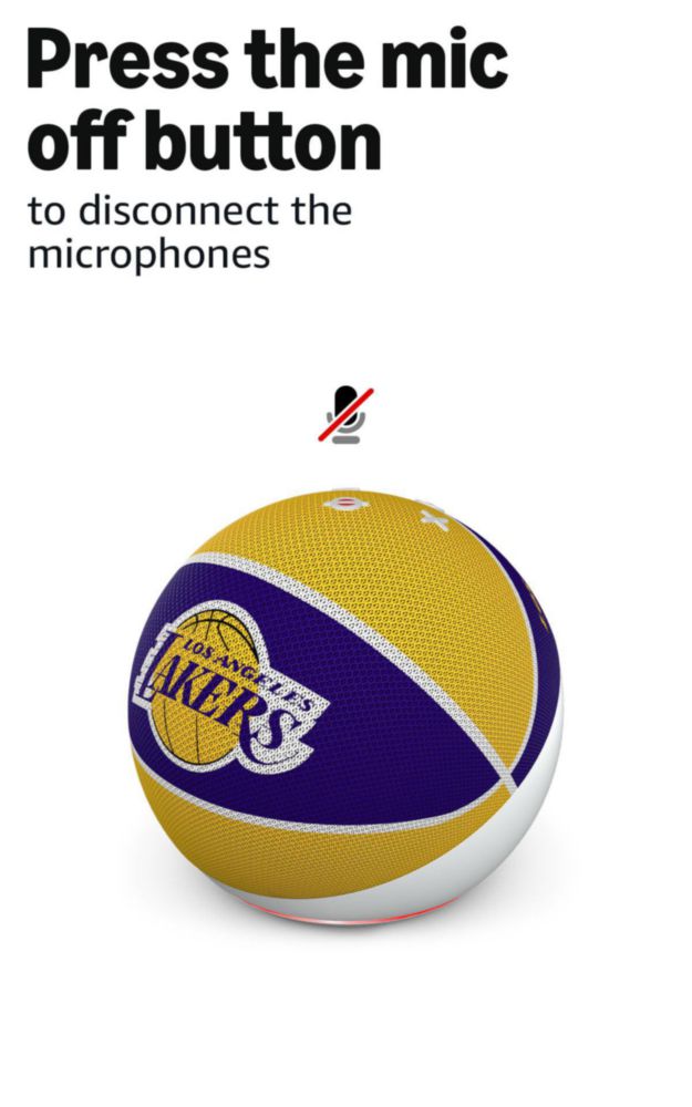 Echo Pop Amazon Lakers Edición Limitada (Modelo más reciente)