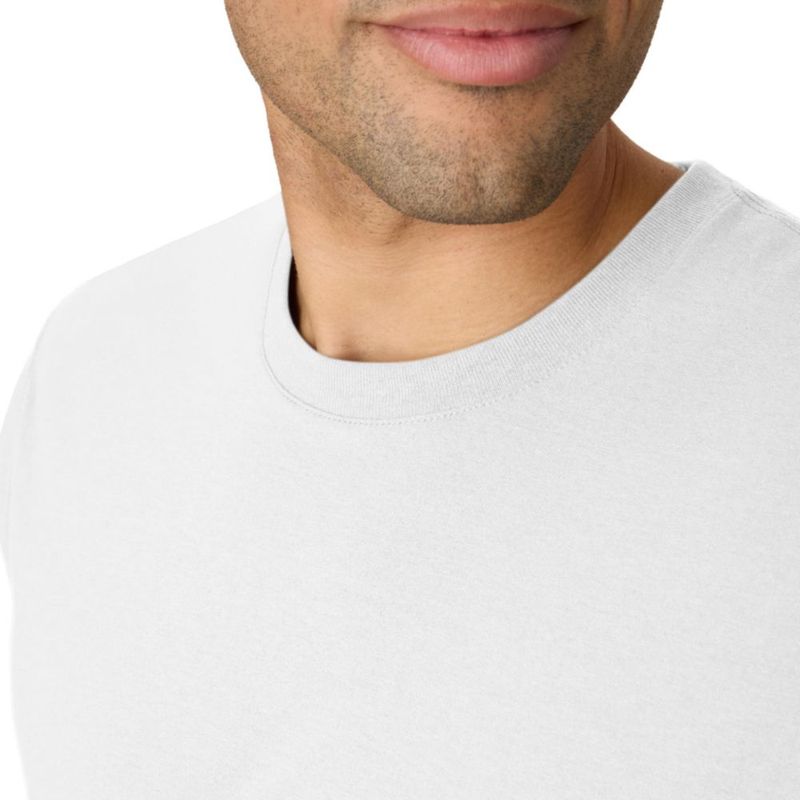 Camiseta Hanes XL Alto Blanca Tri-Blend