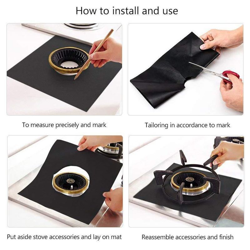 Protectores para placa de cocina Forlivese pack de 10 27 cm antiadherente