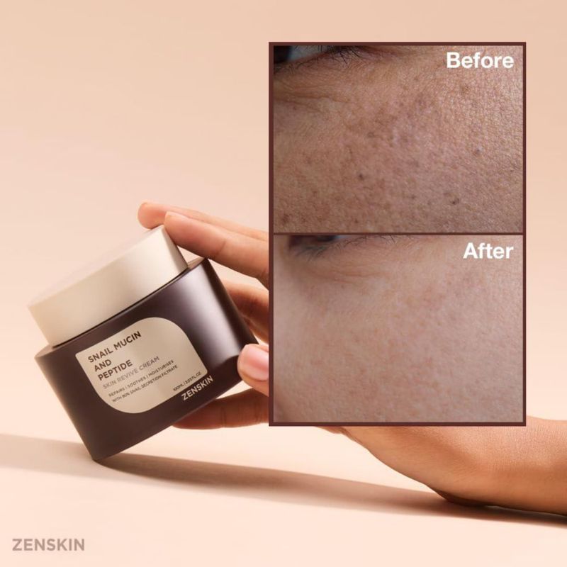 Crema Hidratante Zenskin 100 ml con Moco de Caracol y Péptido