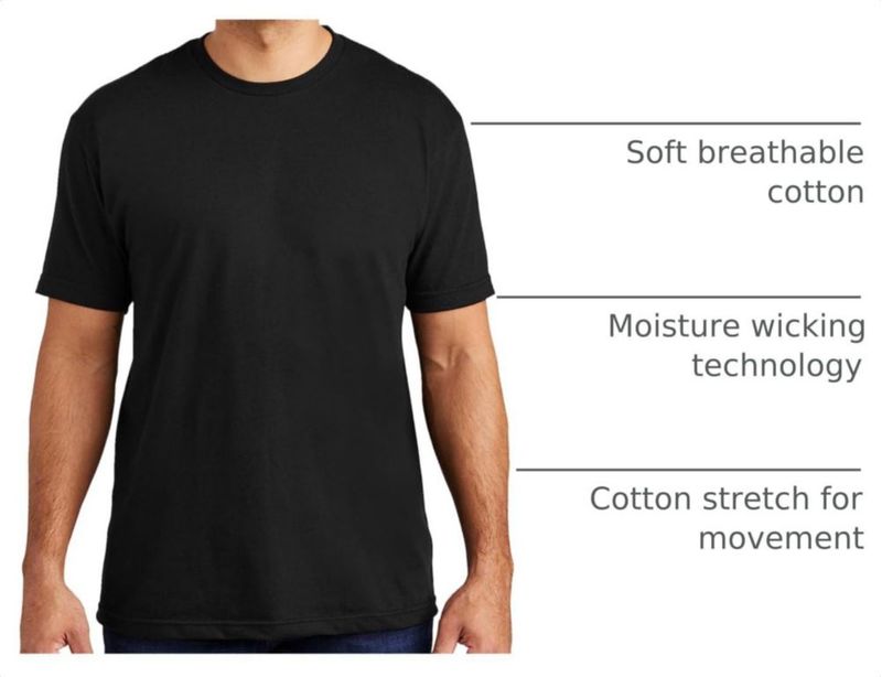 Camiseta Gildan de algodón elástico pack de 3 talla mediana