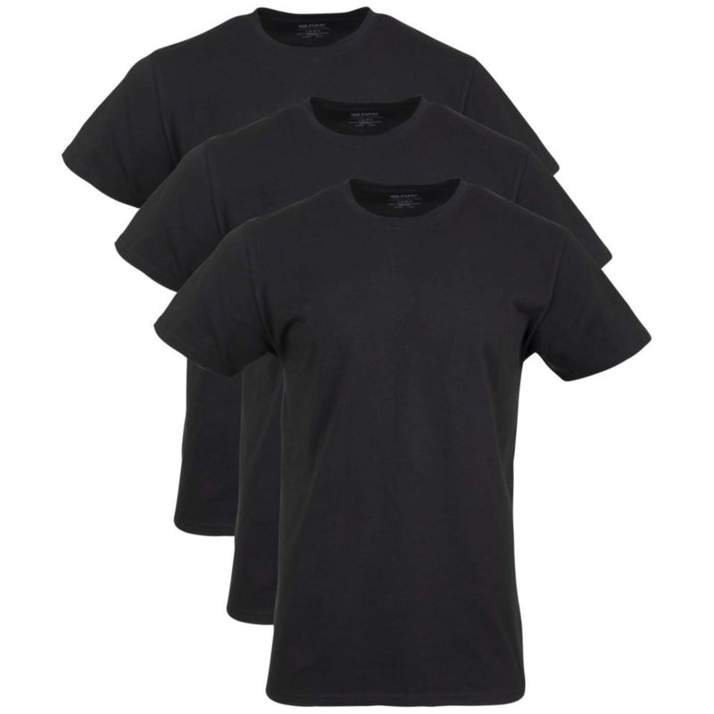 Camiseta Gildan de algodón elástico pack de 3 talla mediana