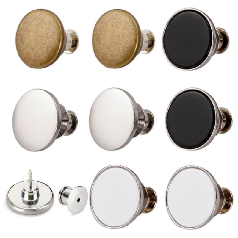 Botones Metálicos Ajustables ZENGLU 17 mm 8 piezas para Pantalones