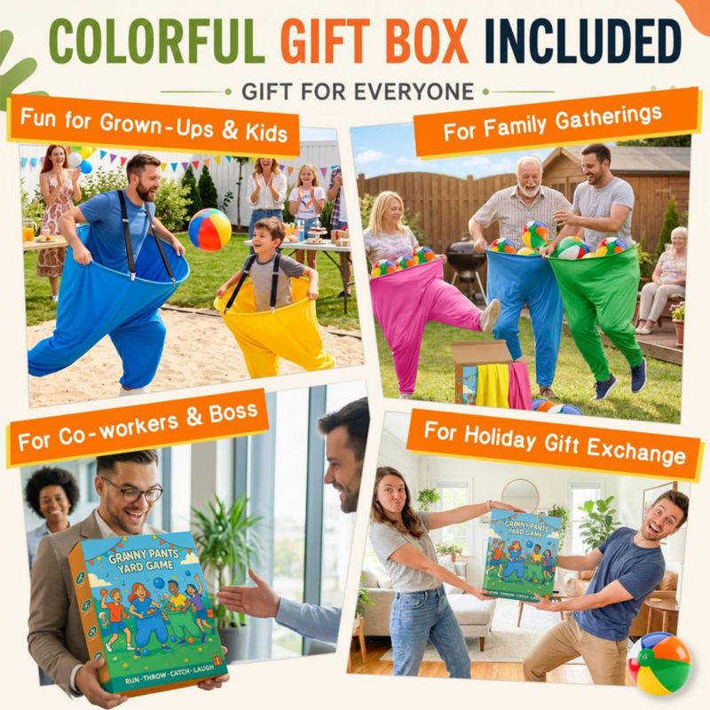Juego de patio Aryala "Granny Pants" Pack de 4 - Diversión al aire libre
