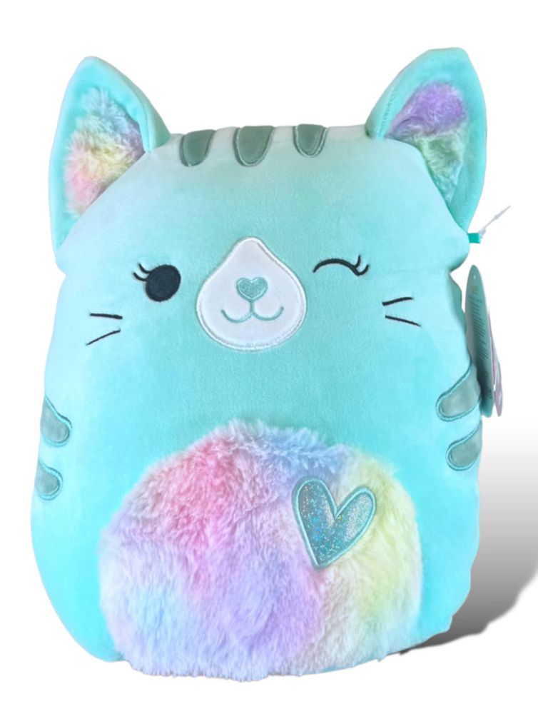 Peluche Squishmallows Corinna 28 cm Gato Turquesa 2023