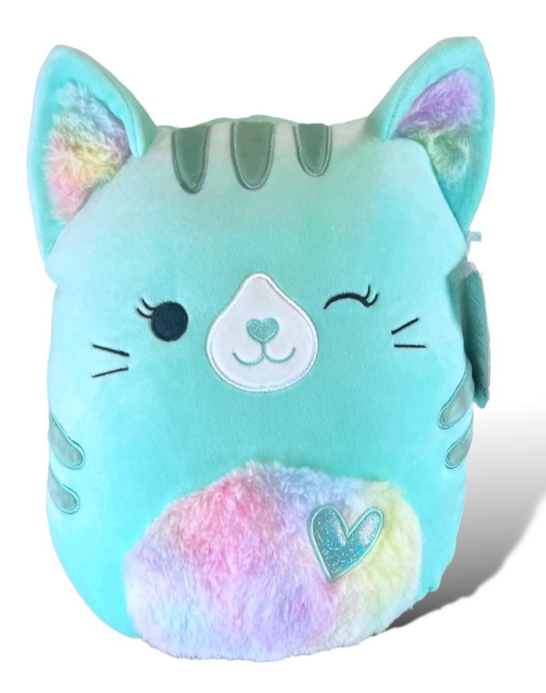 Peluche Squishmallows Corinna 28 cm Gato Turquesa 2023