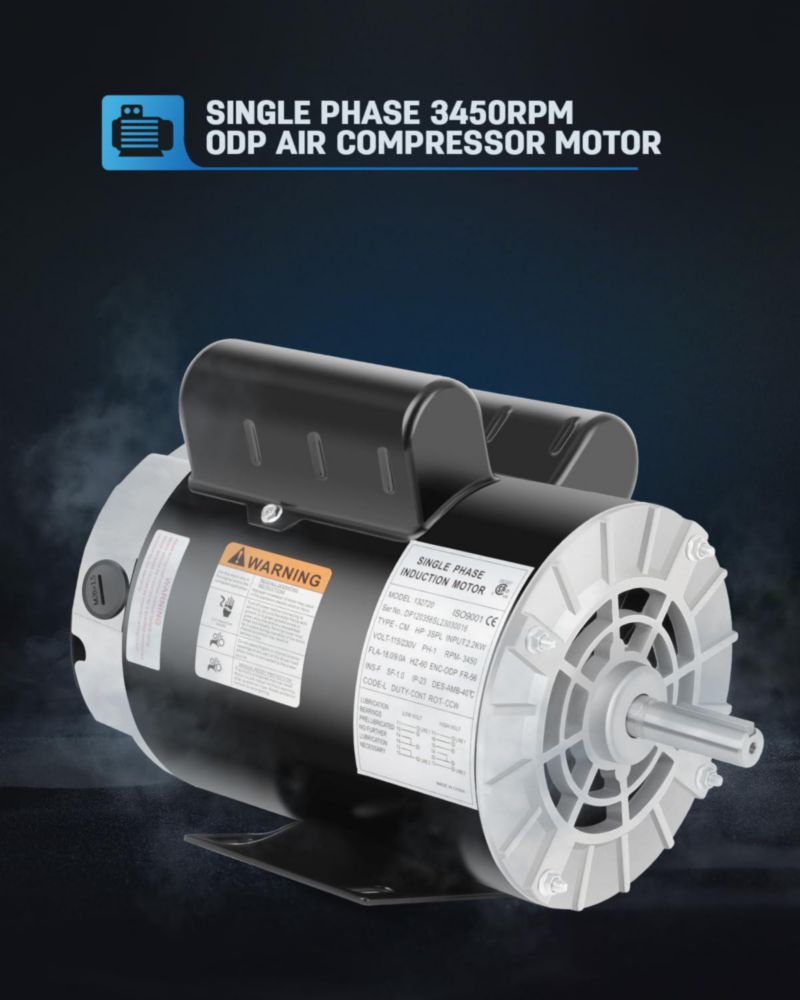 Motor eléctrico FAHKNS 3 HP 3450 RPM 115/230 V marco 56