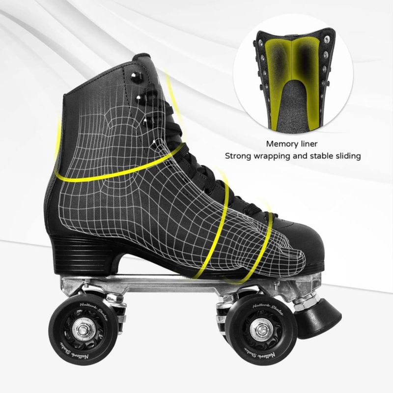 Patines MonSports talla 9 negro estilo derby