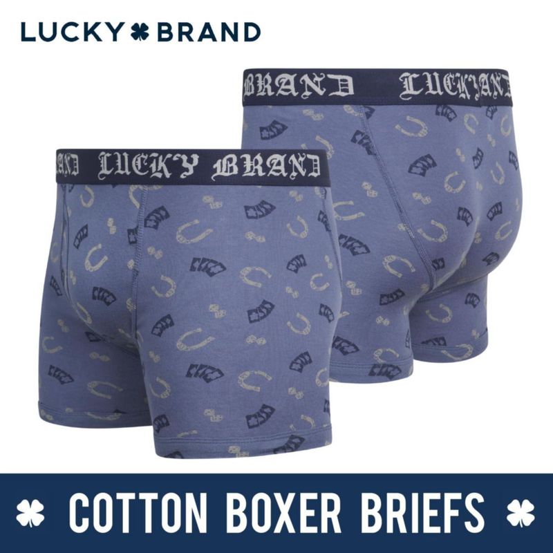 Bóxers tipo slip Lucky Brand - Pack de 3 algodón entrepierna de 10 cm