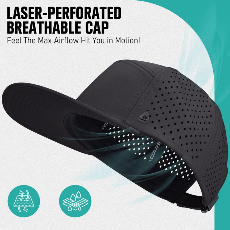 Gorra AOPREL Ajustable Resistente al Agua (Negra)
