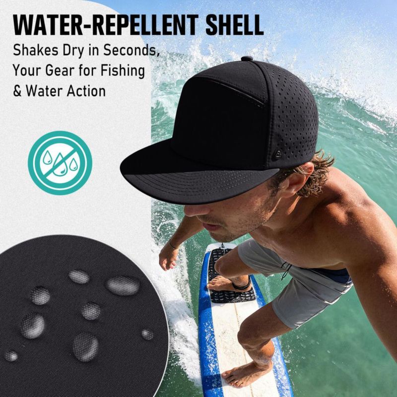Gorra AOPREL Ajustable Resistente al Agua (Negra)