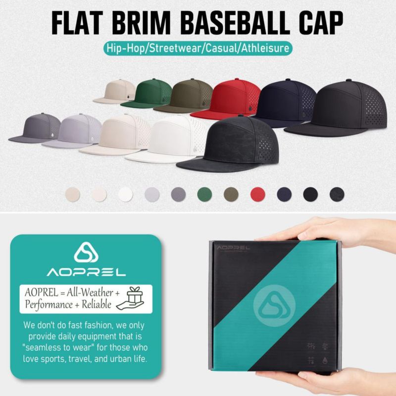 Gorra AOPREL Ajustable Resistente al Agua (Negra)