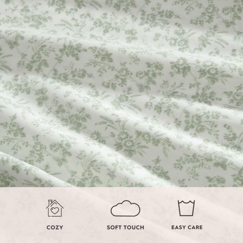 Juego de sábanas Laura Ashley Full 206 cm profundidad de bolsillo 12 cm