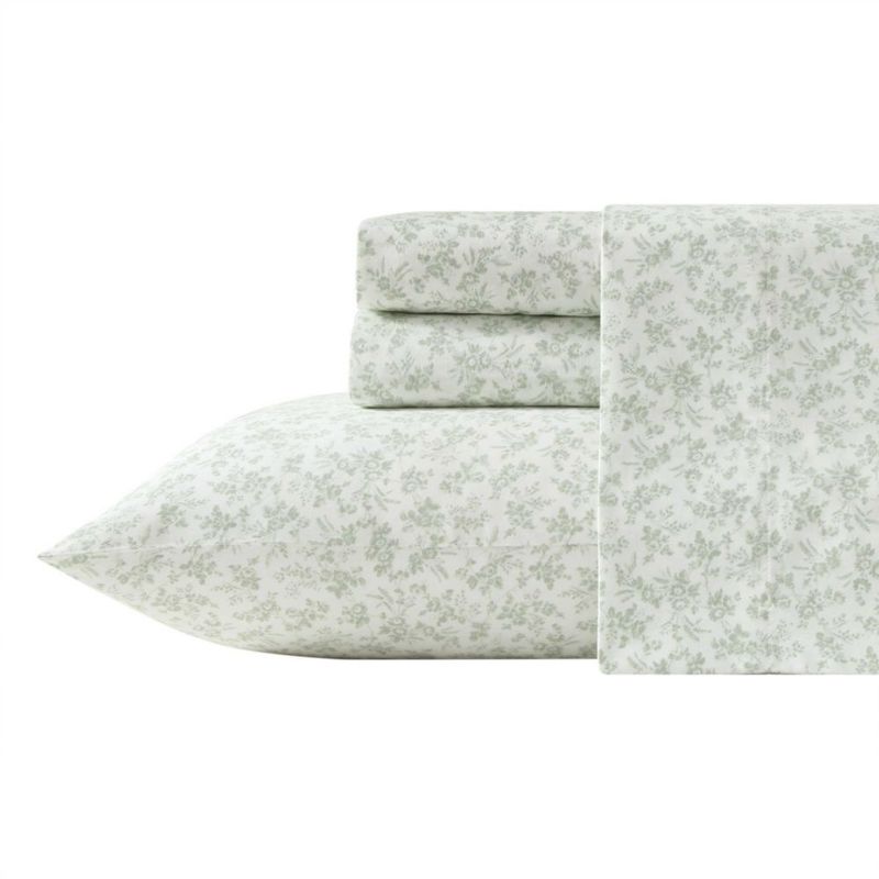 Juego de sábanas Laura Ashley Full 206 cm profundidad de bolsillo 12 cm