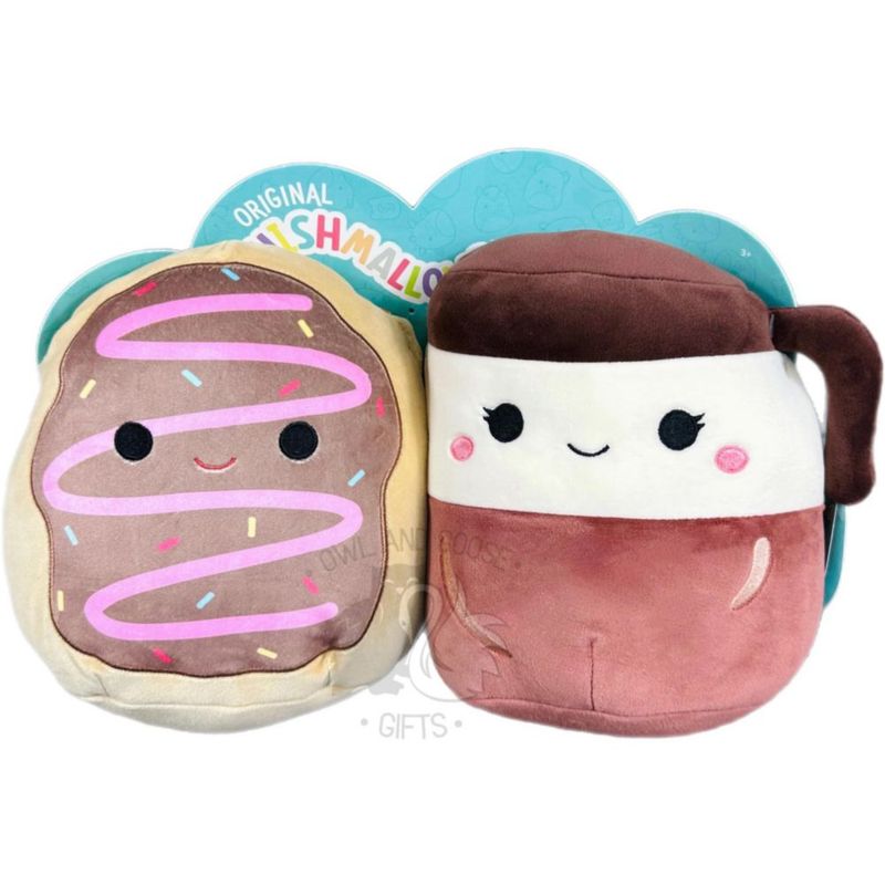Peluche Squishmallows 20 cm Deja y Aniela (par)