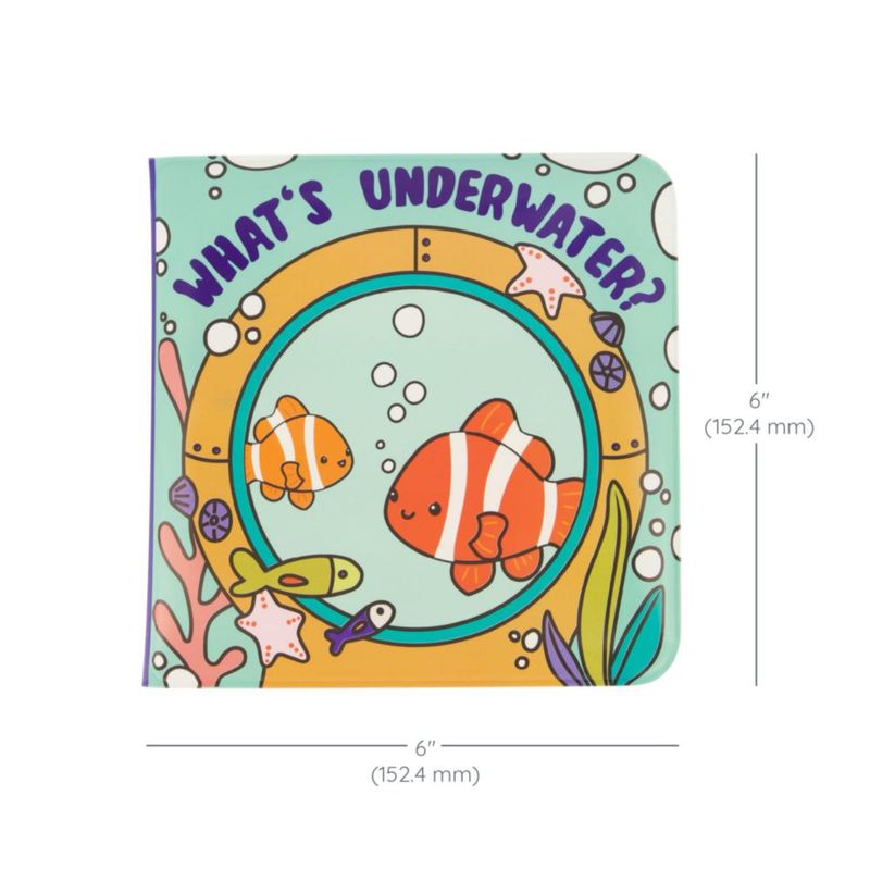 Libro de Baño Infantino 15 cm Revelado de Color Tema Océano