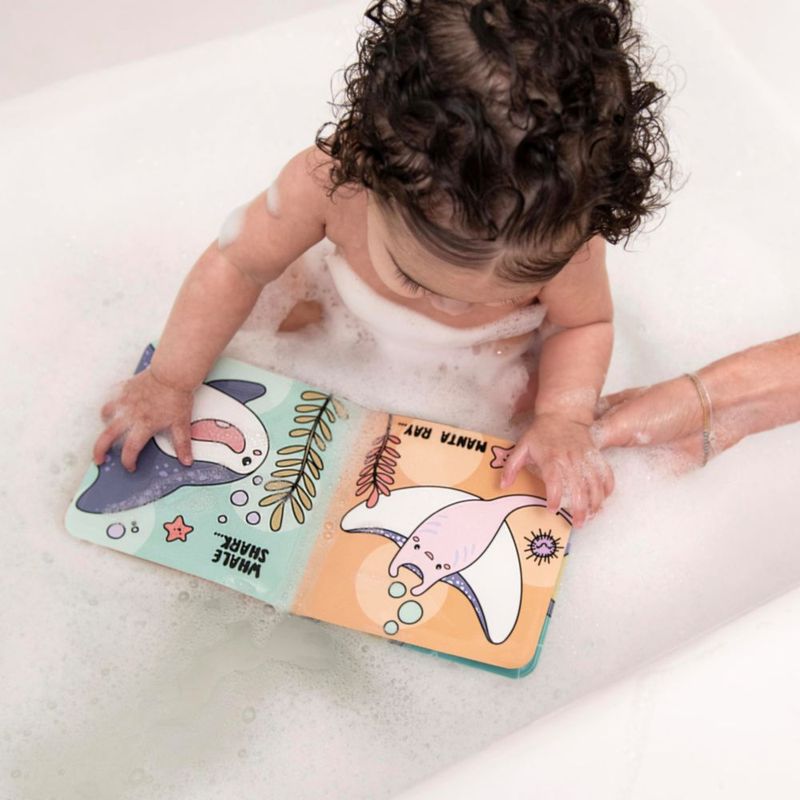 Libro de Baño Infantino 15 cm Revelado de Color Tema Océano