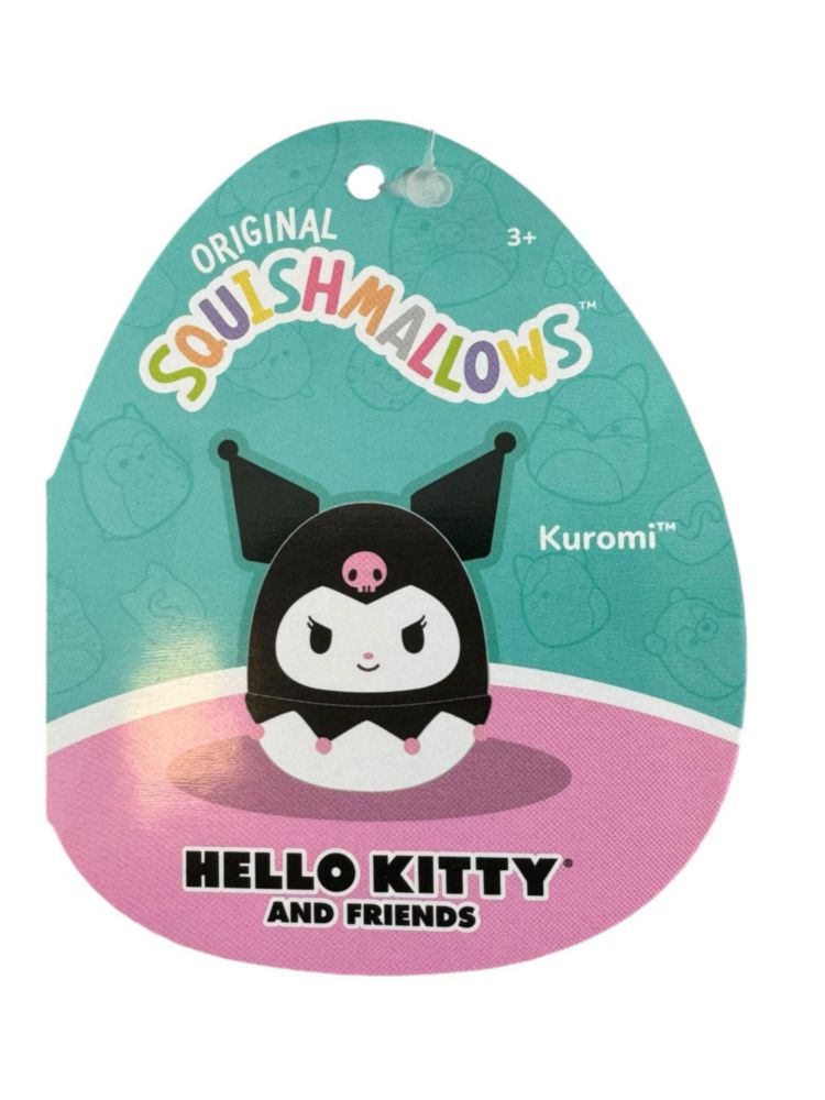 Juguete de peluche Squishmallows Kuromi 20 cm Escuadrón Sanrio