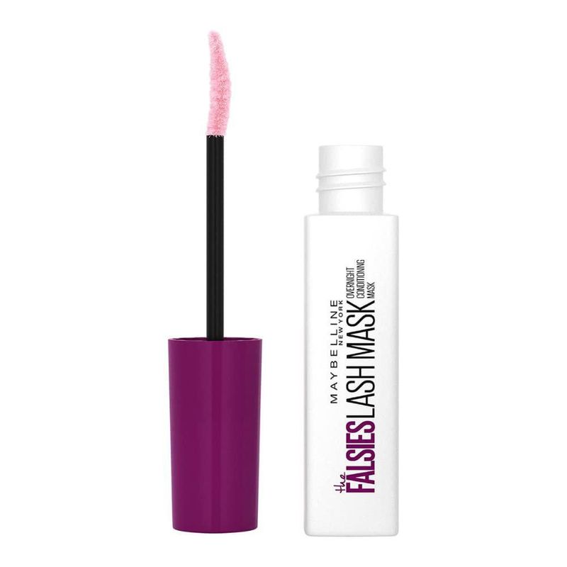 Máscara de pestañas MAYBELLINE Overnight Lash 10 ml con manteca de karité y aceite de argán