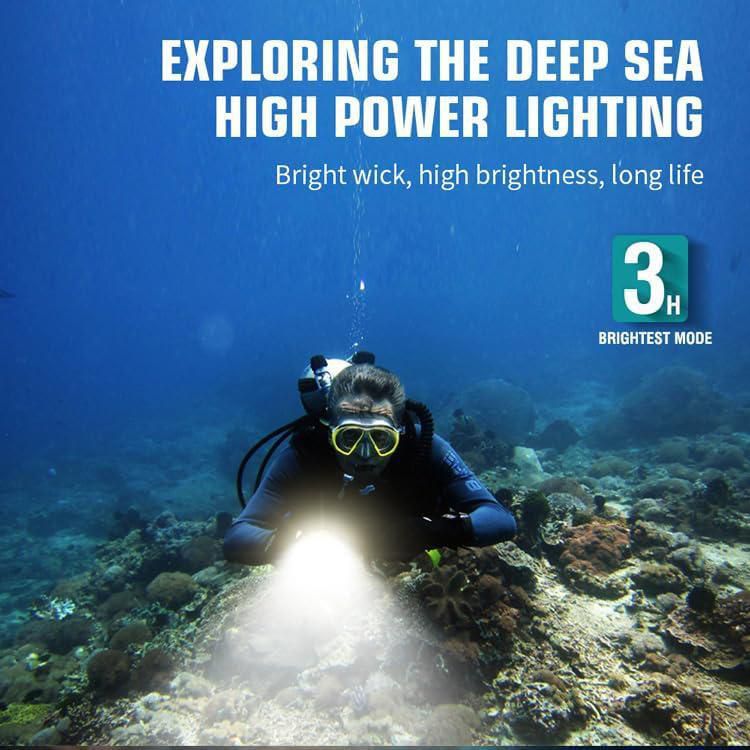 Lámpara de buceo WINDFIRE 5000 lúmenes a prueba de agua