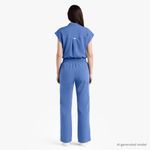 Conjunto de scrubs Dvoliaw para mujer con 9 bolsillos y cintura tipo yoga