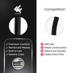 Cordón de seguridad Corpafly 100 unidades negro 45 cm con gancho tipo J