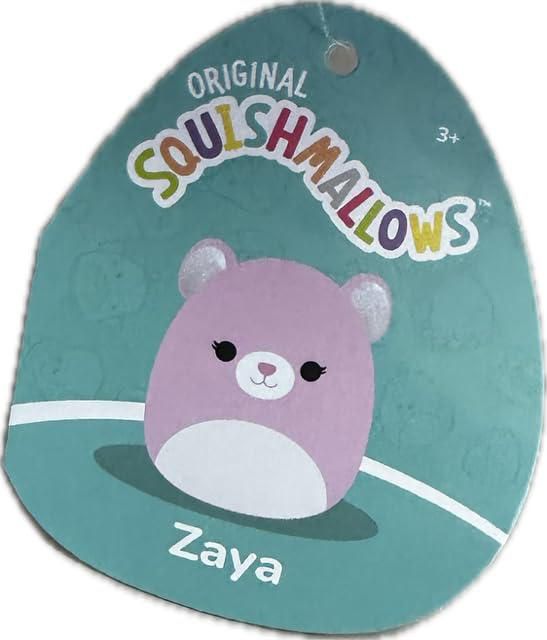 Peluche Squishmallows Zaya Oso Rosa 18 cm