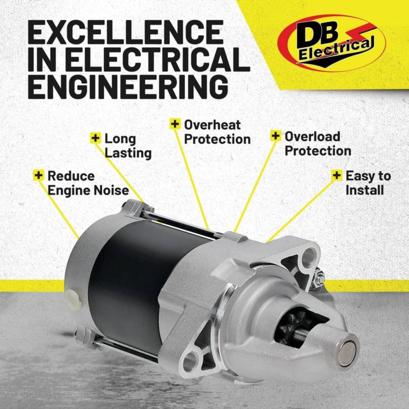 Motor de arranque DB Electrical 12V 9 dientes tipo DD