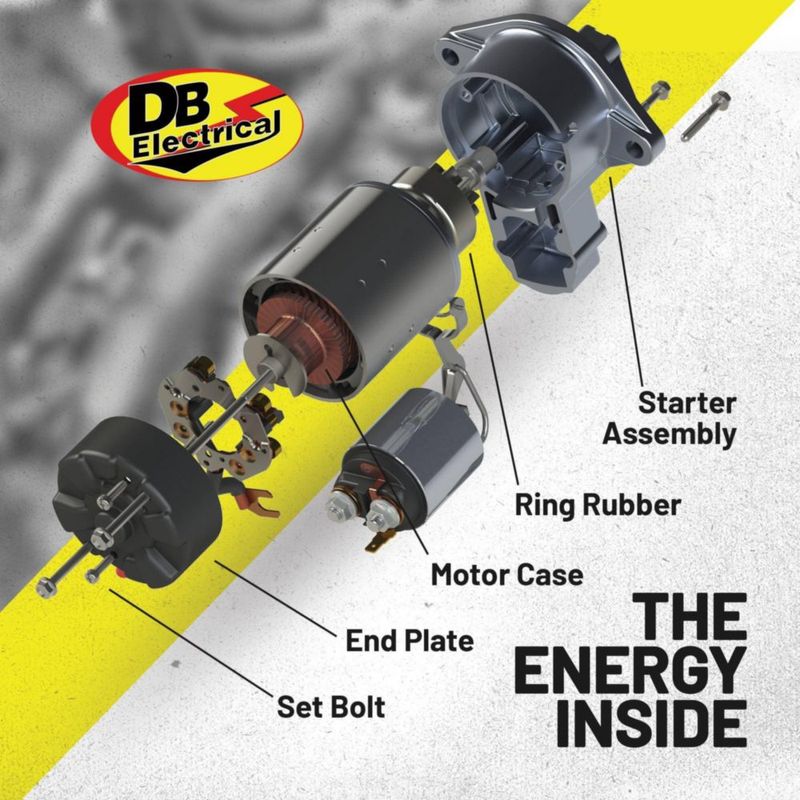 Motor de arranque DB Electrical 12V 9 dientes tipo DD