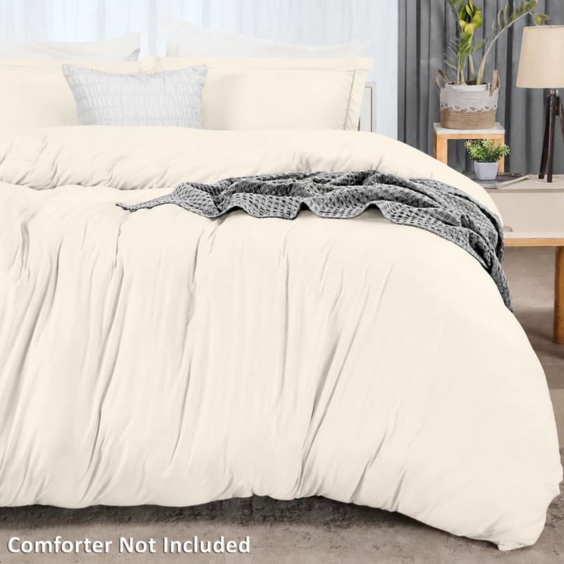 Funda de edredón Utopia Bedding Twin/Twin XL Marfil