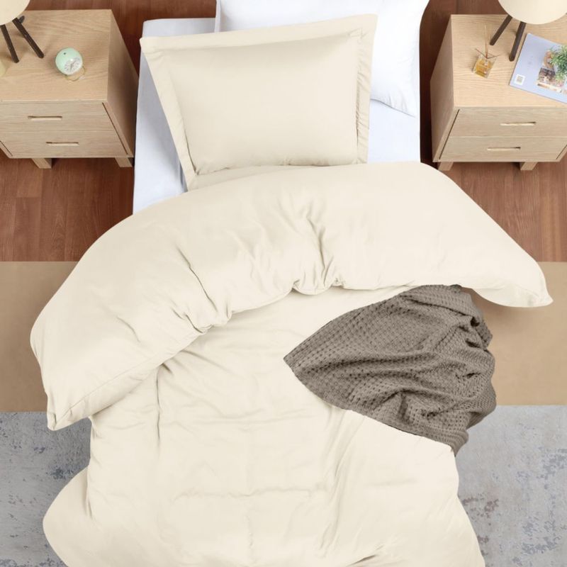 Funda de edredón Utopia Bedding Twin/Twin XL Marfil