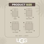 Manta UGG Whitecap Queen 228 cm x 228 cm Color Blanco
