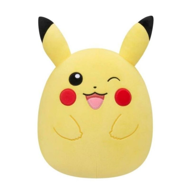 Peluche Squishmallows Pikachu Guiñando el Ojo 30 cm