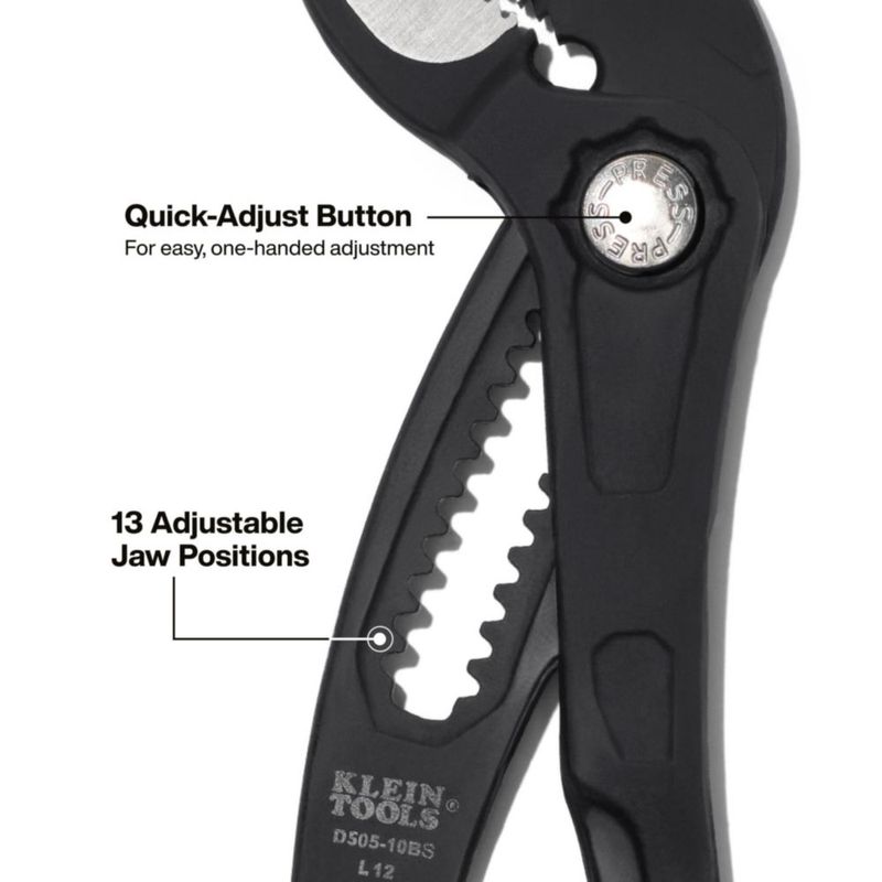 Alicates KLEIN TOOLS 25 cm de ajuste rápido con dientes serrados