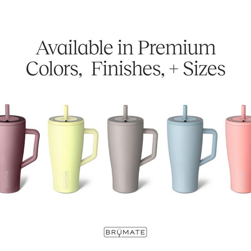 Vaso térmico BrüMate 850 ml Menta con asa y pajilla